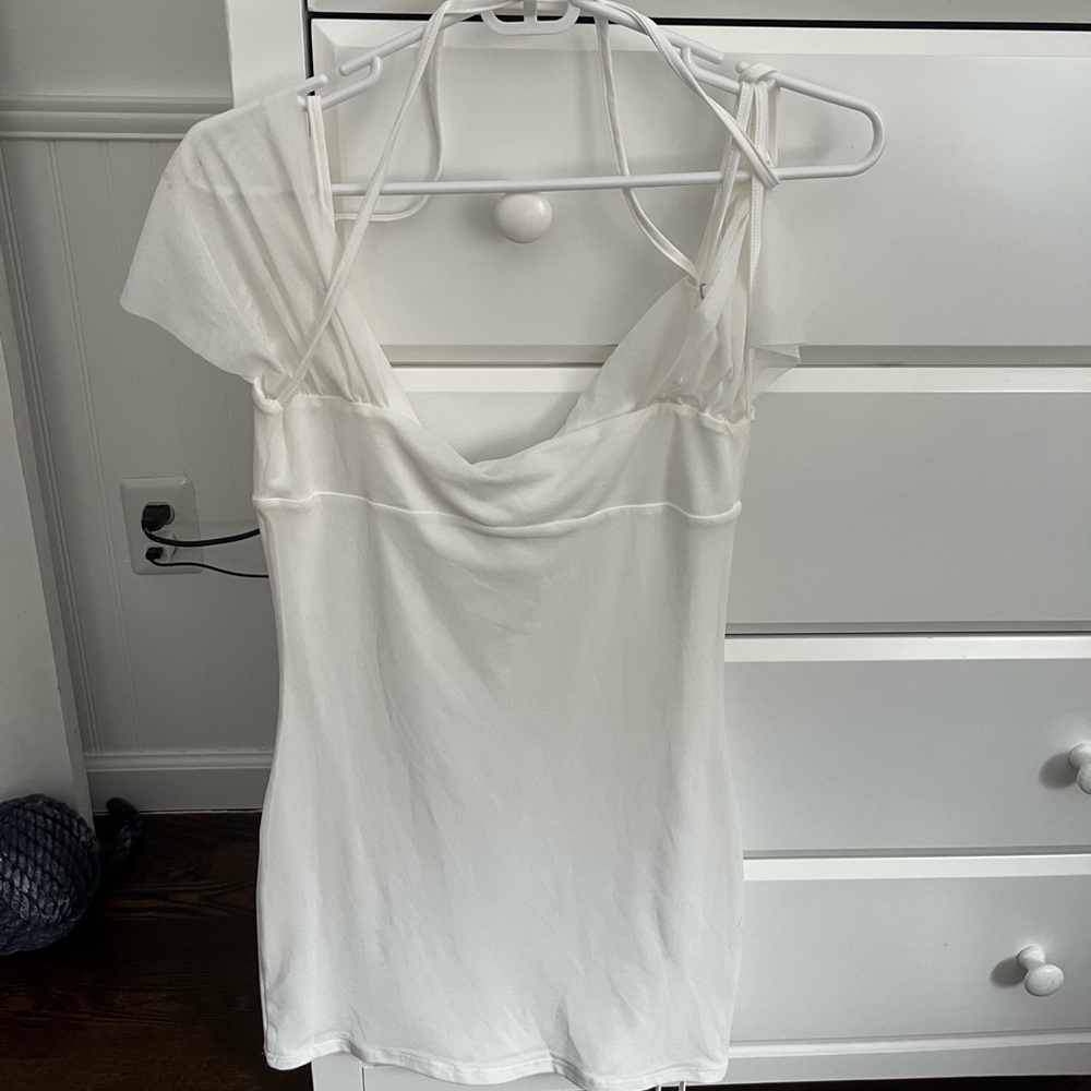 Elegant White Women's mini dress